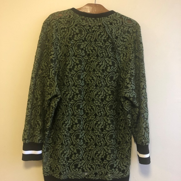 Zara long sweatshirt lace blouse - Picture 4 of 4